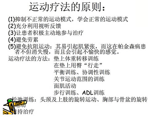 運動療法的原則